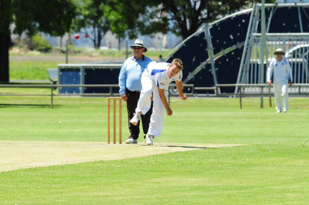 Macquarie captain Kieran Brien claimed one wicket on Saturday as his side defeated Newtown. 			      Photo: Hannah Soole
