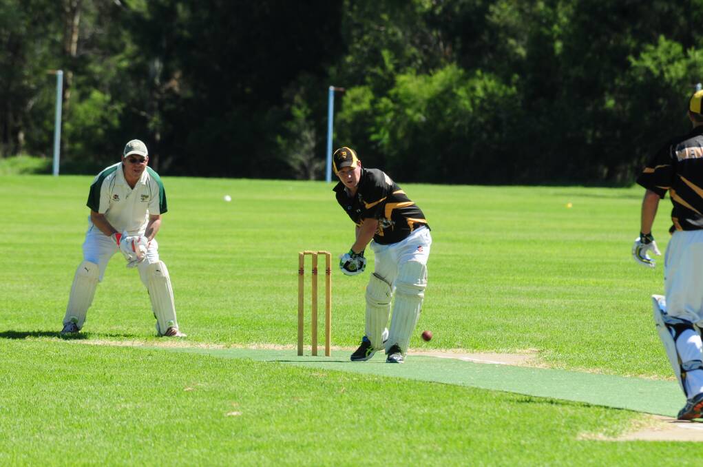 James Amey made 26 not out for Newtown Gold on Saturday as they cruised past CYMS Cougars.  
Photo: Hannah Soole
