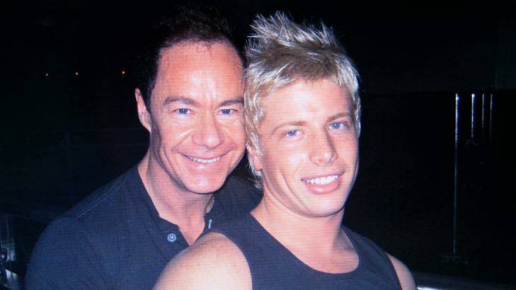 Michael Atkins and Matthew Leveson before Matthew's disappearance in 2007. Photo: Supplied