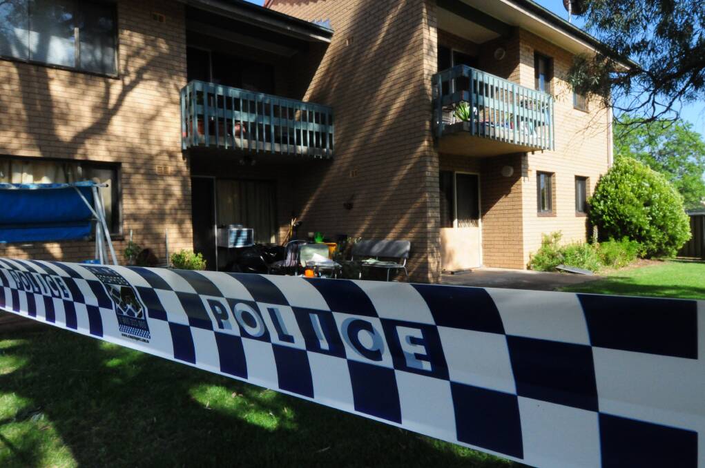 The Macquarie Street unit where police found a man with head injuries who later died. Murder charges have been laid. 	        Photo: GREG KEEN