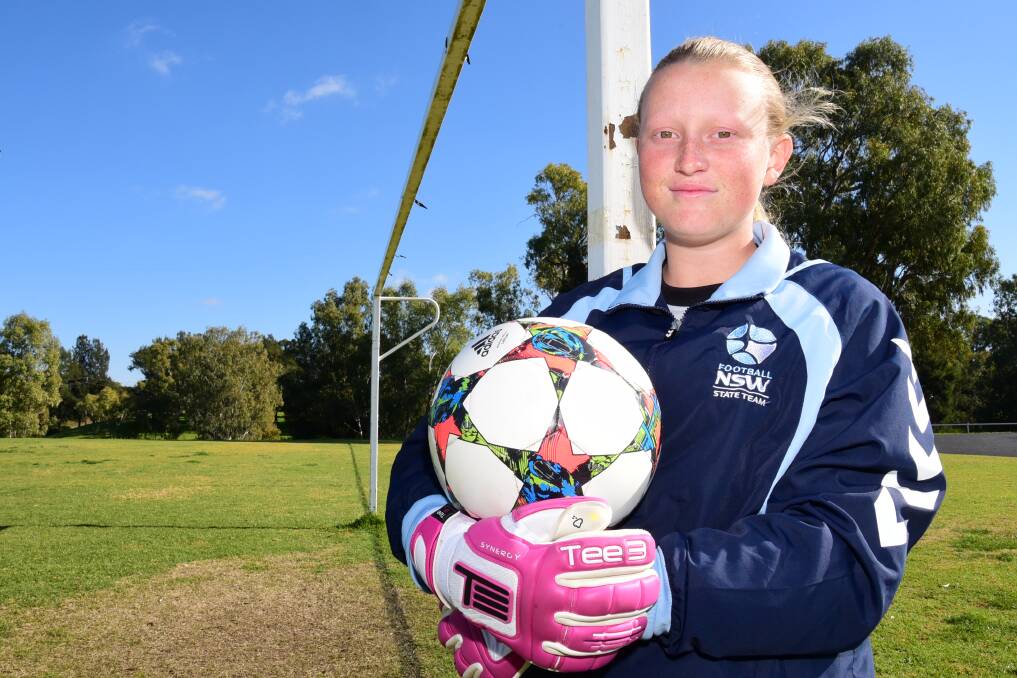 Dubbo's Holly Black will represent the NSW Country under-13s side at next week's National Youth Football Championship.      Photo: BELINDA SOOLE