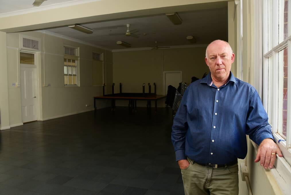 Western Plains Cultural Centre manager Andrew Glassop at the site of the upcoming $120,000 renovations. Photo: BELINDA SOOLE