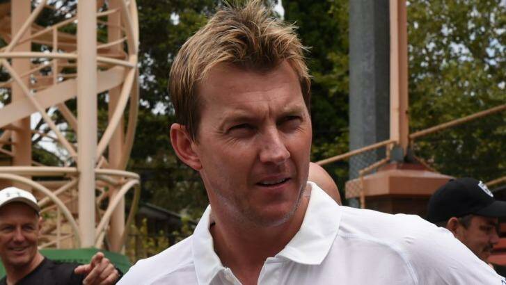 Former Australian fast bowler Brett Lee has now been implicated in the Glenn McGrath hunting scandal. Photo: Brendan Esposito