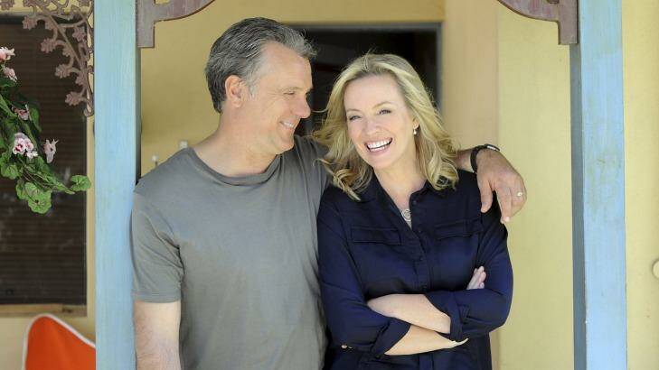To the rescue: Erik Thompson and Rebecca Gibney. Photo: Supplied
