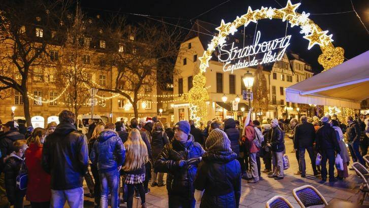 A busy Christmas market in the city of Strasbourg, France. Photo: iStock