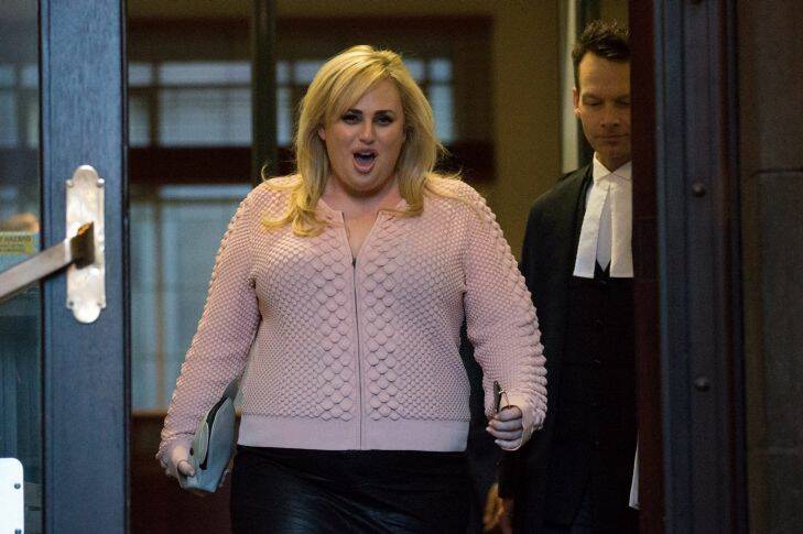 Defamation trial between Hollywood movie star Rebel Wilson and the publishers of Woman's Day at the Supreme Court in Melbourne. 22nd May 2017. Photo by Jason South Photo: Jason South
