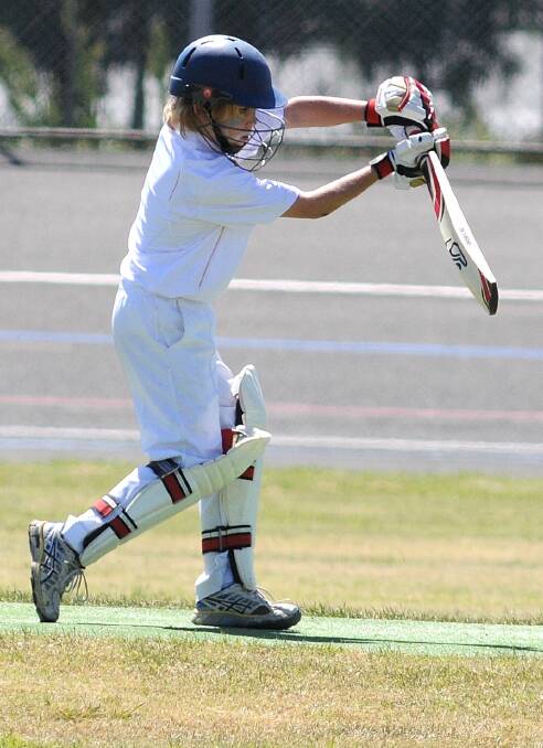 Connor Etcell at the crease for Dubbo. 	       Photo: STEVE GOSCH