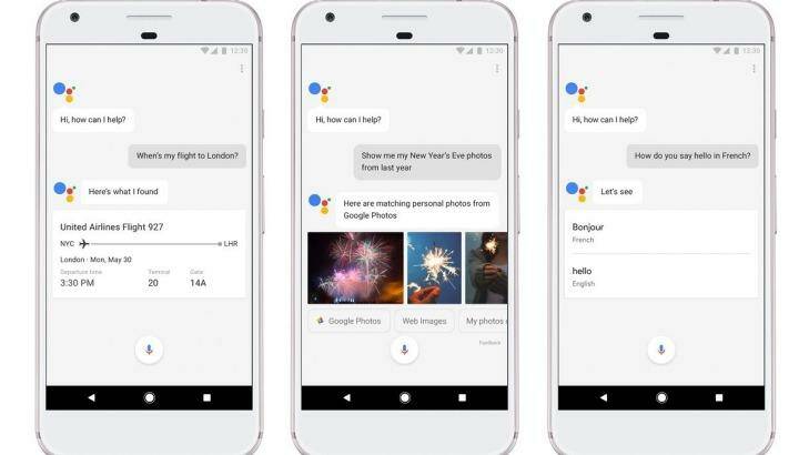 Google Assistant is baked into Pixel, to handle natural language requests from anywhere. Photo: Google