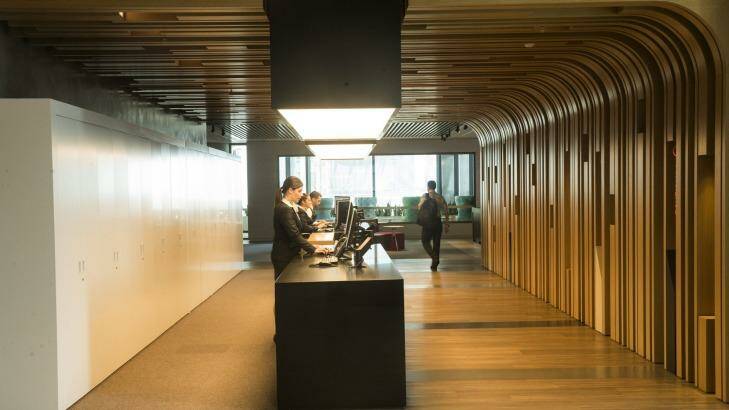 St George's new offices and concierge services at Barangaroo,  Sydney.   Photo: Nic Walker