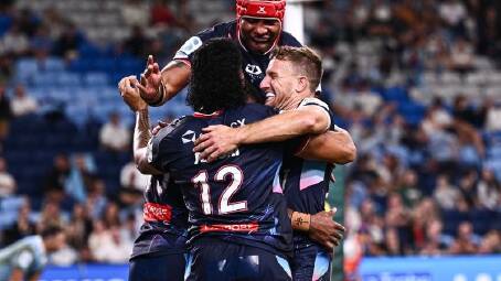 Beleaguered Melbourne have boosted their Super Rugby finals hopes with a six-point win over NSW. (James Gourley/AAP PHOTOS)