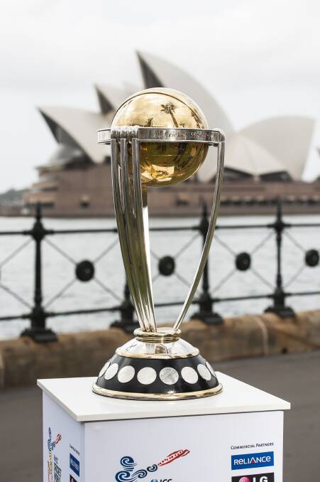 The ICC Cricket World Cup, on show at Sydney last week, will visit Dubbo on December 2.  
Photo: Getty Images