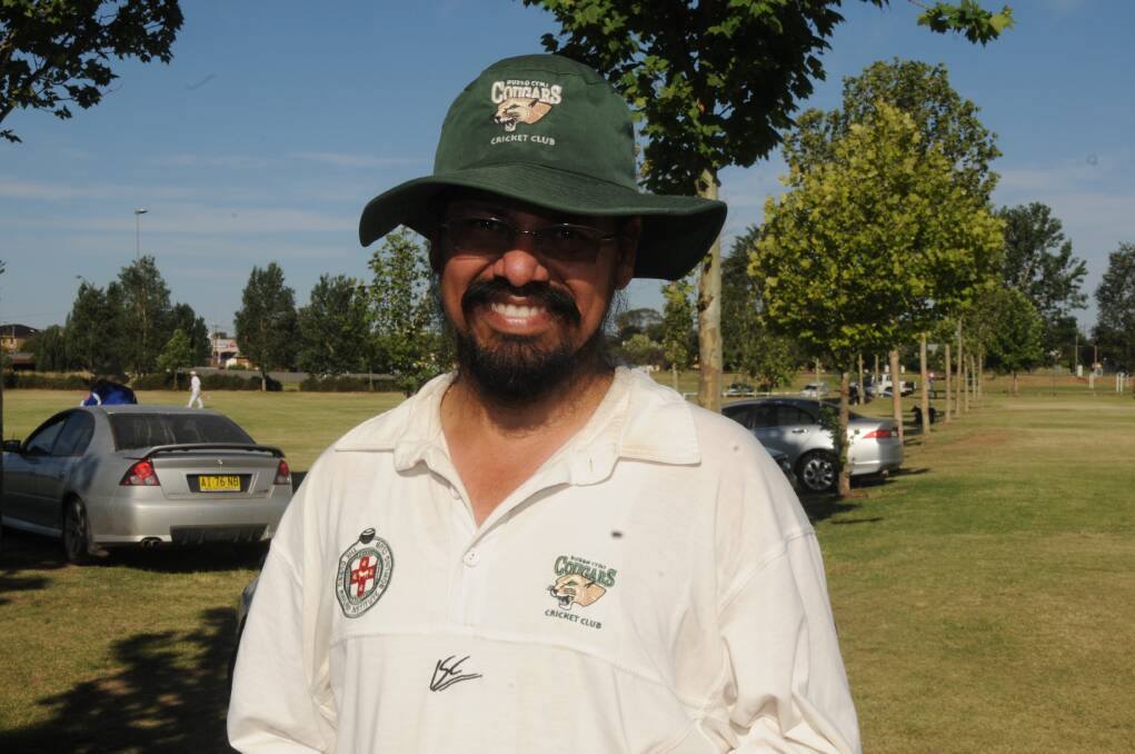 Jaspal Bansal at the Lady Cutler Complex following his Whitney Cup double century against Macquarie in November of 2009. 					     Photo: FILE