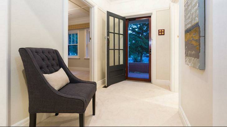 Inside the door at Joe Hockey's former home in Forrest, which went to auction on Saturday.