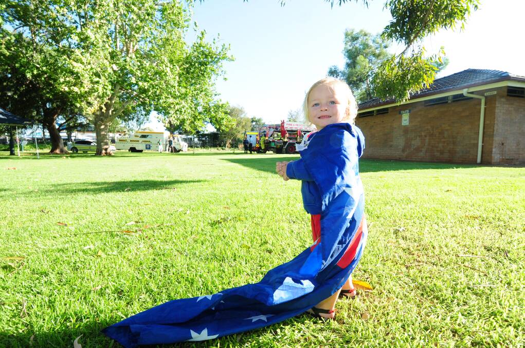 Kyren Archer getting into the spirit at last year's Australia Day festivities.  
 
			    Photo: LOUISE DONGES
