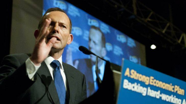 Climate Council finds Australia a laggard in cuts: Prime Minister Tony Abbott. Photo: Robert Shakespeare