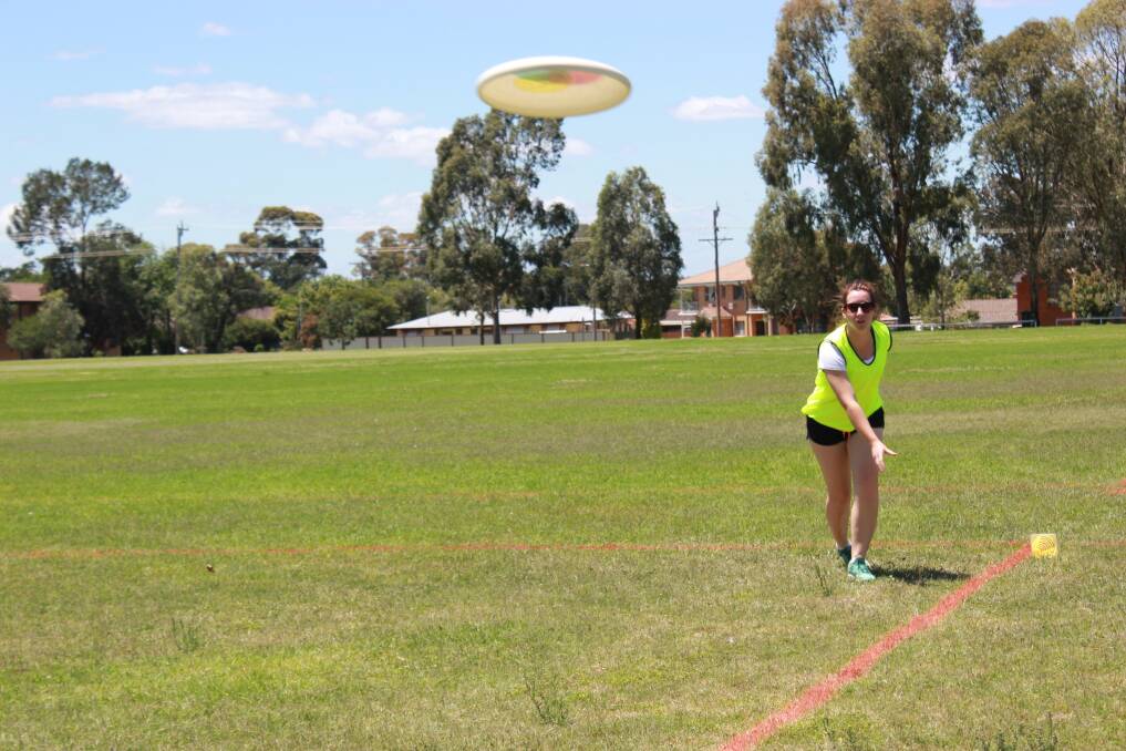 Dubbo s Bridget Kaitler in action during the weekend s training day.  
Photo: INLAND GYPSIES