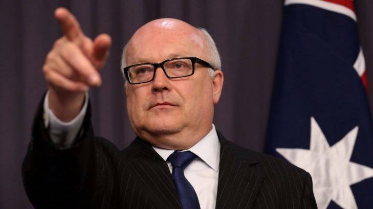 Attorney-General Senator George Brandis has stood by his comments that Australians have the right to be bigoted.  Photo: Andrew Meares