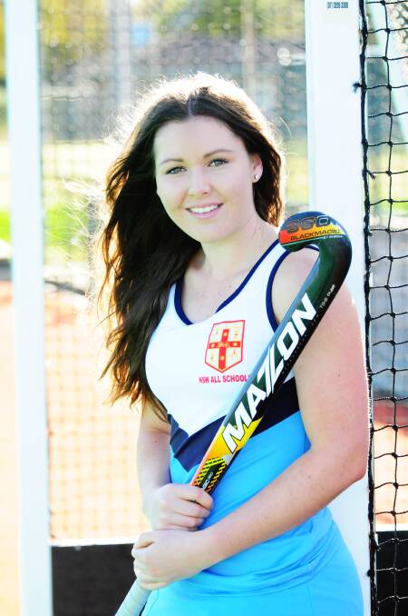 Dubbo s Emma Corcoran will travel to Europe next year after being selected in the Australian All Schools hockey side. 	Photo: Louise Donges
