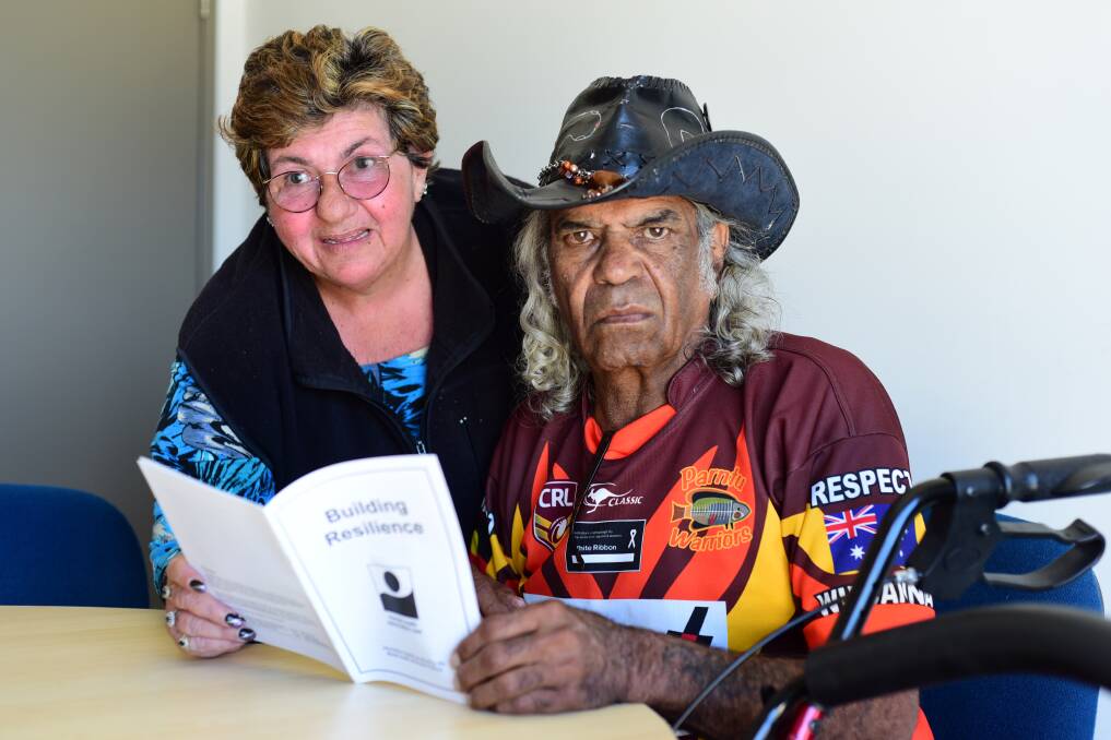 Nguumambiny Indigenous Corporation CEO Manager Lynn Field and Charlie Wilson.