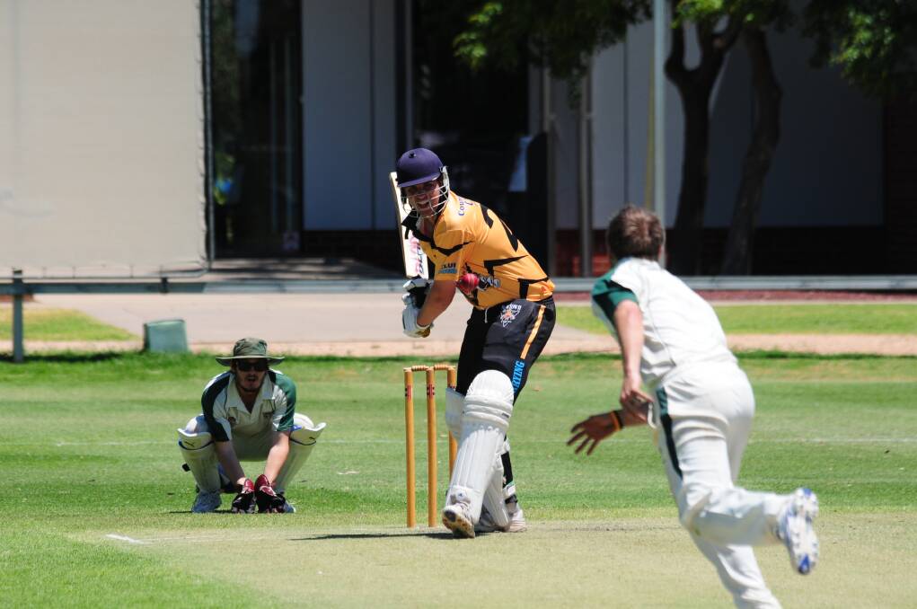 Dan French made a handy 42 on Saturday as Newtown defeated CYMS by 66 runs. 	Photo: Greg Keen