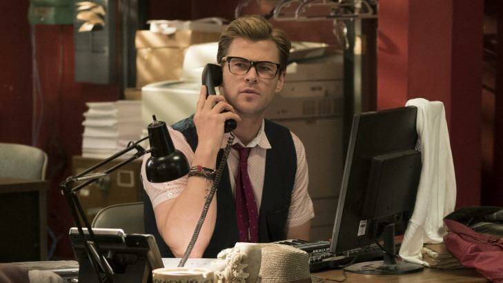 Secretary Kevin (Chris Hemsworth) in <i>Ghostbusters</i>. Photo: Hopper Stone