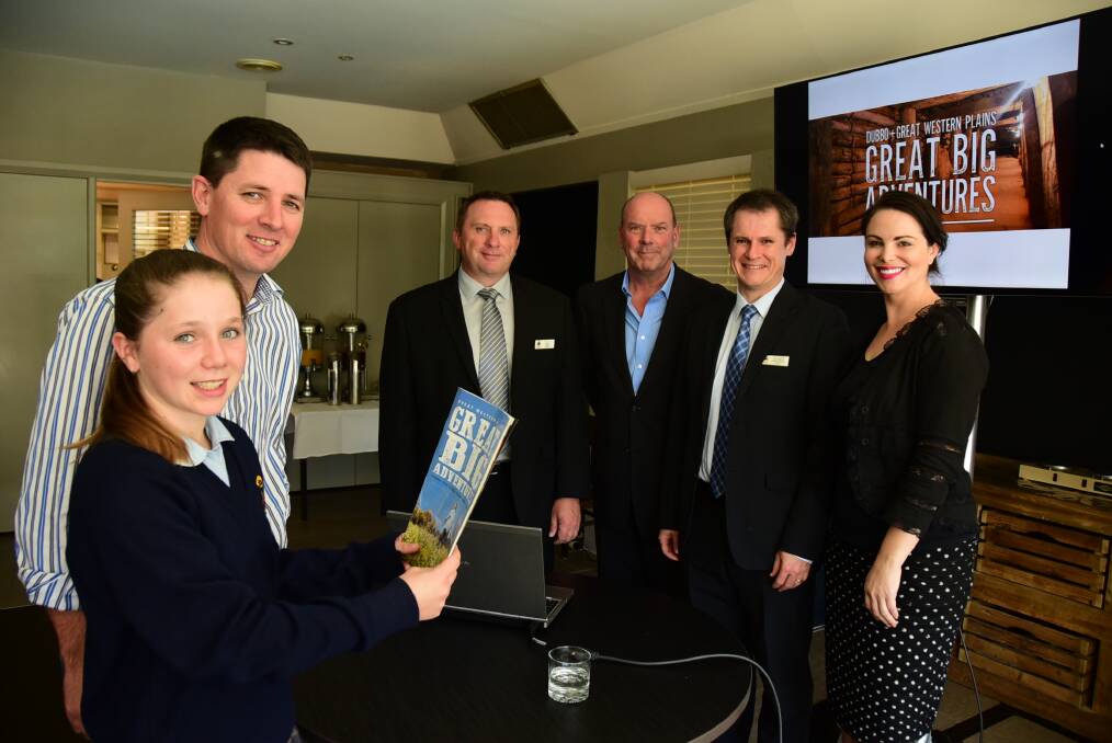 Jillie and Andrew Rose were featured in the Great Big Adventures campaign, which was made in collaboration with representatives such as Dubbo councillor Greg Mohr, Inland NSW CEO Graham Perry, Dubbo mayor Mathew Dickerson and Candace Torres from Destination NSW. 								  Photo: BELINDA SOOLE