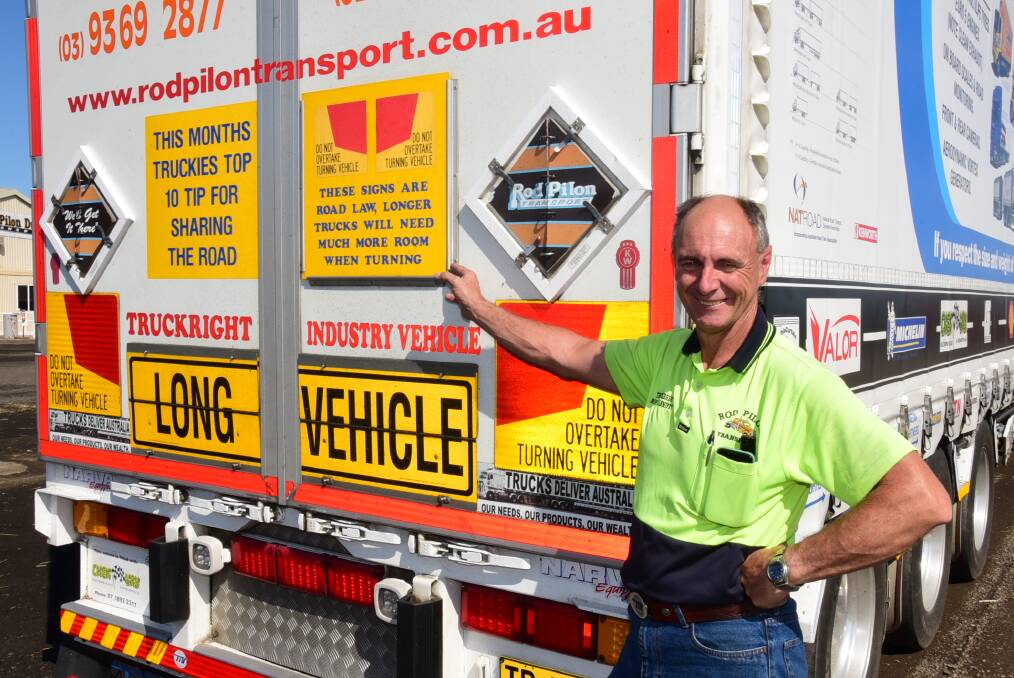Truck driver Rod Hannifey has spent 16 years spreading his road safety tips across Australia. 
 Photo: BROOK KELLEHEAR-SMITH