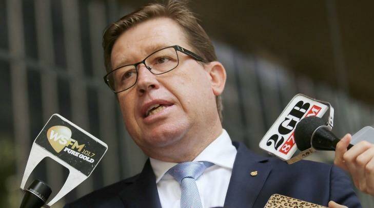 Troy Grant's bill "potentially endangers the liberties" of NSW citizens, the Bar Association warns.  Photo: Cole Bennetts