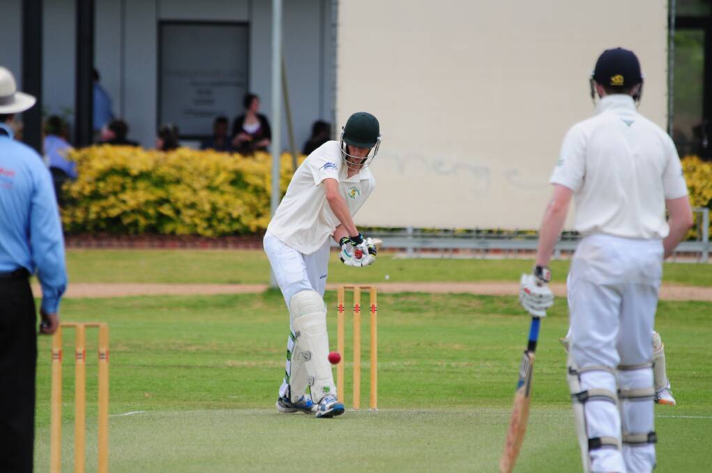 Asher Robins will open the batting for Dubbo in the Western Premier League clash with Cowra at No.2 Oval tomorrow. 	Photo: GREG KEEN