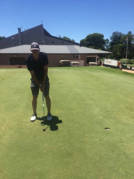 Aaron Strudwick hit a rare hole-in-one at Dubbo Golf Club last week.