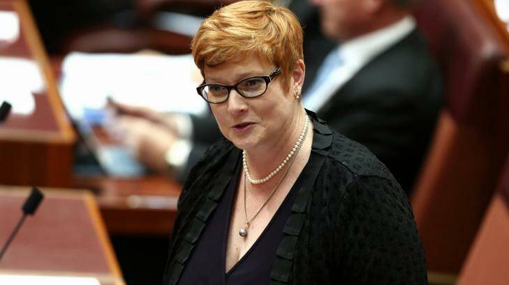 Senator Marise Payne, who will become the new Defence Minister. Photo: Alex Ellinghausen