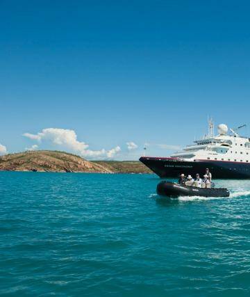 Silver Discoverer is the only vessel with a swimming pool cruising the Kimberley coast.