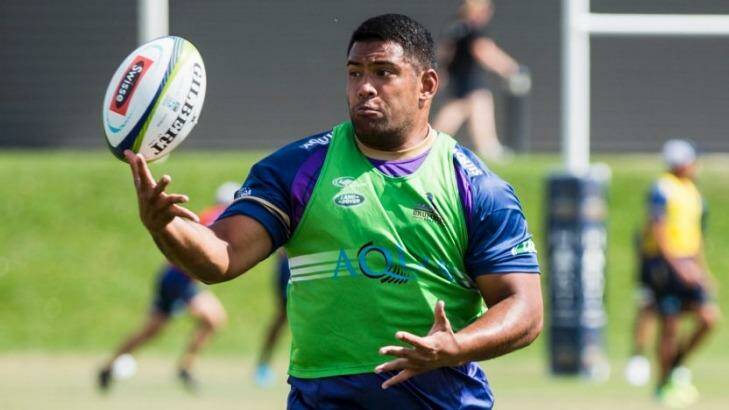 Juggling act: Brumbies prop Scott Sio hopes the club's family culture keeps players together. Photo: Jamila Toderas