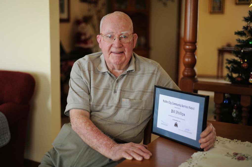 Bill Phillips was an active volunteer and member of the Dubbo community for more than 60 years, and was recognised with a Community Service Award in 2012.						 Photo: FILE