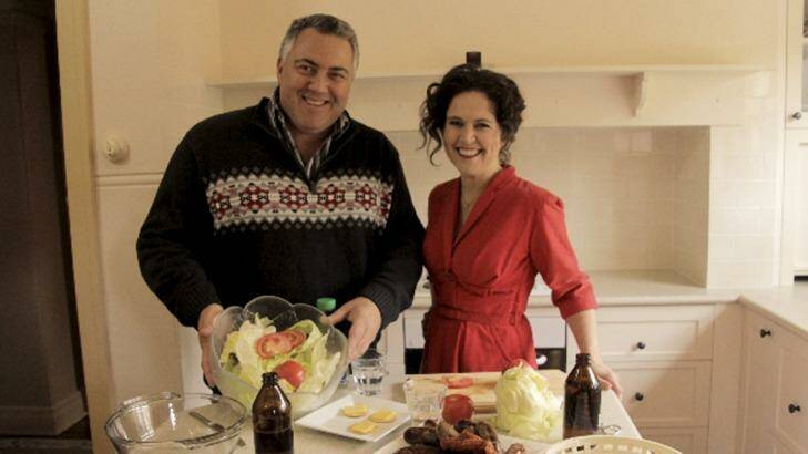 Joe Hockey in his Canberra house with journalist Annabel Crabb. Photo: ABC TV