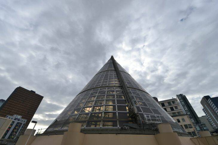 Melbourne central's shot factory tower and glass cone will be a key distination for Open House Melbourne this weekend. 24th July 2015. The Age Fairfaxmedia News Picture by JOE ARMAO Photo: Joe Armao