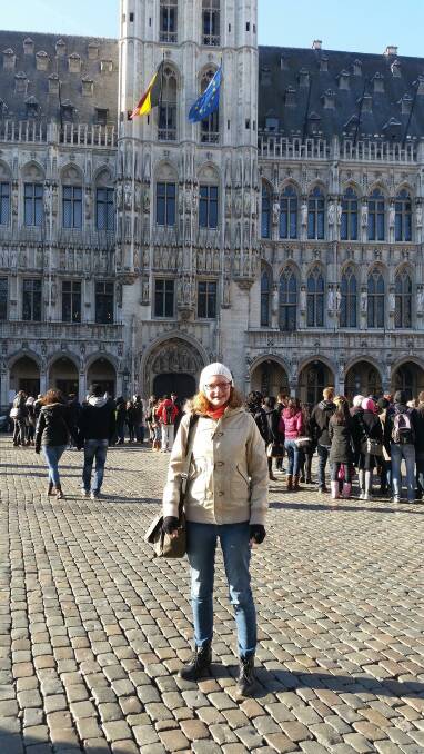 Rotary Youth Exchange Program participant Ellie Guelen from Dubbo in the Grand Place in Brussels during her 12-month exchange to Belgium. Photo contributed.
