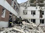 At least eight people were killed and 18 injured in the Russian bombardment of Chernihiv. (AP PHOTO)