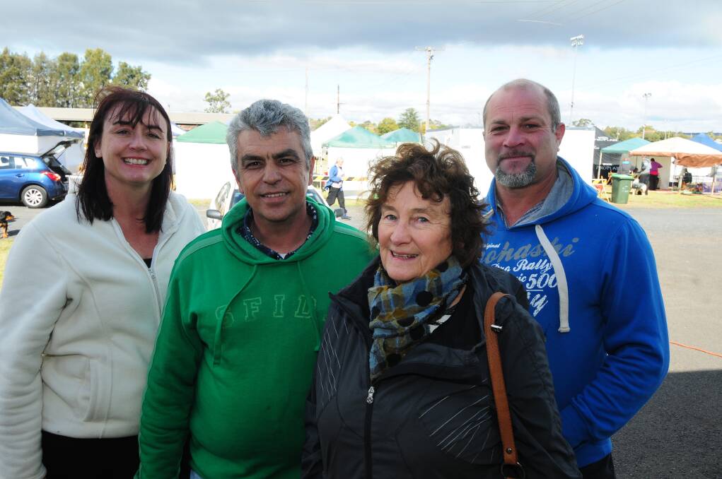 Jennifer Block, President of the Dubbo and District Kennels Michel Theris, Judy Carter and Sean Huppatz.