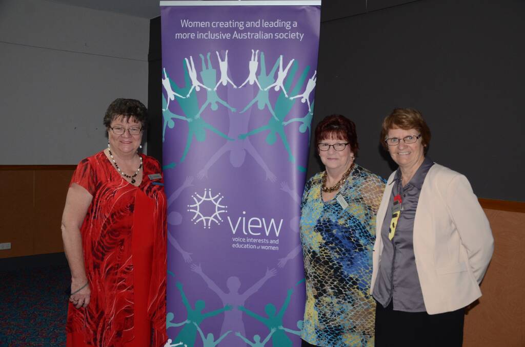 Past VIEW club national vice-president June Greentree and past national councillors Sandra Armour and Kate Winders at the Dubbo Day VIEW Club's final celebration. 											     Photo: TAYLOR JURD
