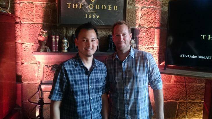 The Order 1886's game director Dana Jan and tech director Garret Foster were in Sydney this week to show their game to the media. Photo: Tim Biggs