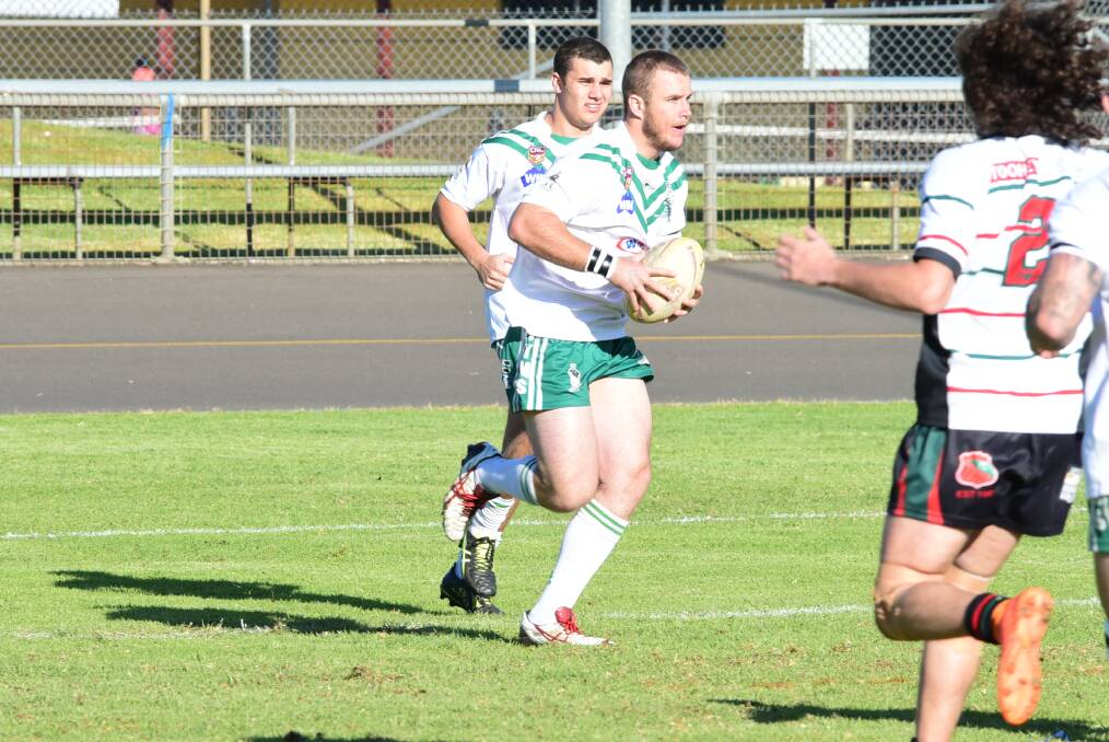 Lincoln Kavanagh bagged a double in Dubbo CYMS' decisive 60-6 victory over Dubbo Westside in Sunday's Group 11 match. 				 Photo: BROOK KELLEHEAR-SMITH