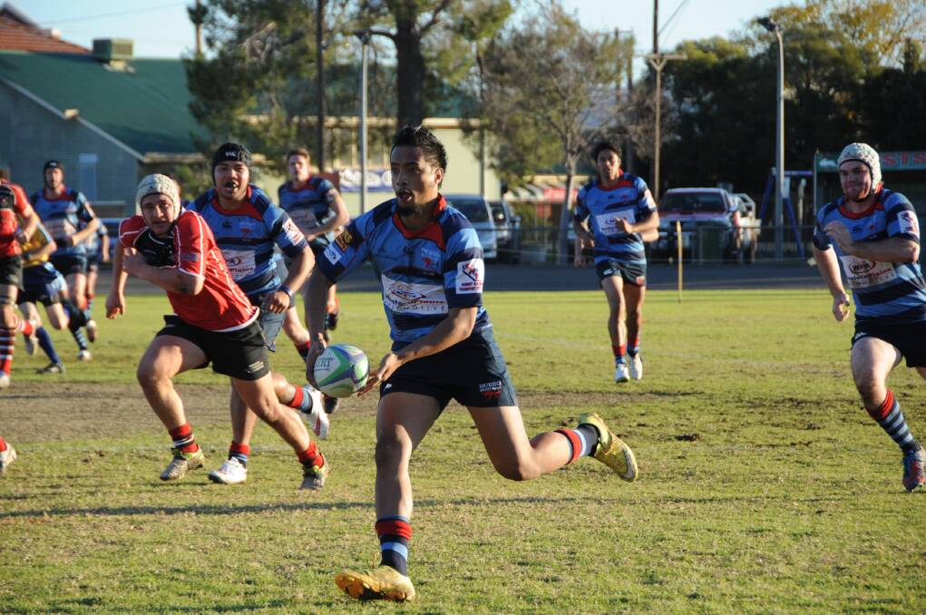 Hena Tuatea was among the try-scorers for Dubbo in their win over Narromine on Saturday. 		 Photo: KATHRYN O'SULLIVAN