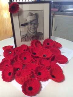 A few of the 110 poppies knitted by Ruth O Brien.  
 
 
Photo: CONTRIBUTED