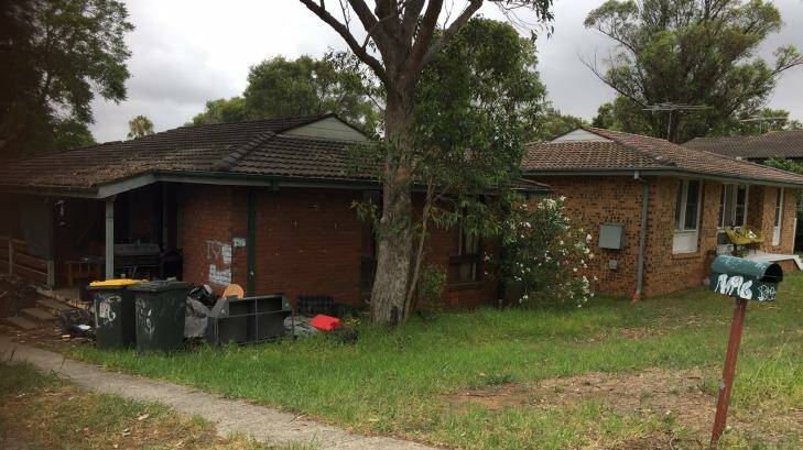 The house where the five-year-old girl suffered a suspected methadone overdose. Photo: SMH