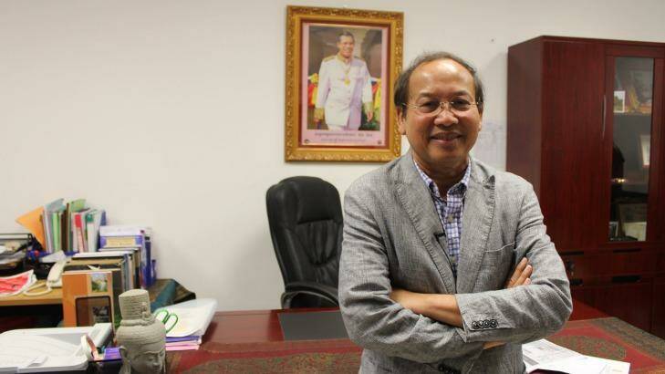 Secretary of State spokesman Phay Siphan at the Cambodian government's ministry offices. Photo: Sarah Whyte