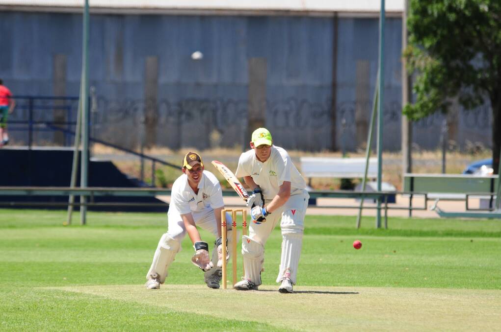 Adam Wells unbeaten 139 has put Souths in a dominant position leading into day two of their match with Newtown. 	Photo: GREG KEEN