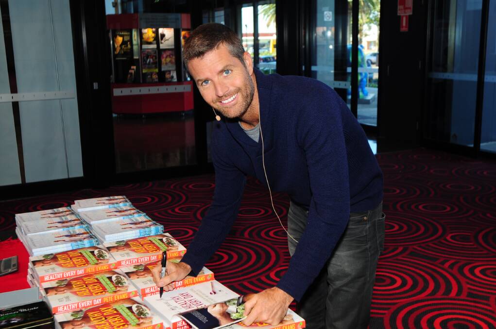 Celebrity chef Pete Evans during his visit to Dubbo in July. 							     Photo: CHERYL BURKE