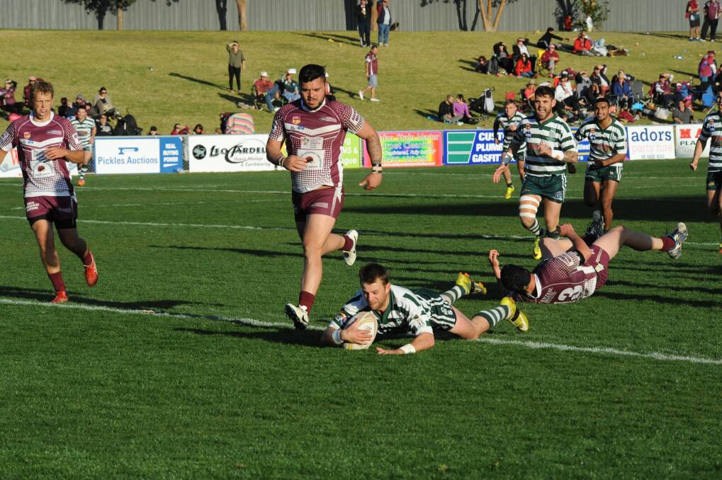 Blake Tremain-Cannon, pictured scoring for CYMS last season, looks set to miss the 2015 Group 11 season.  
Photo: Louise Donges