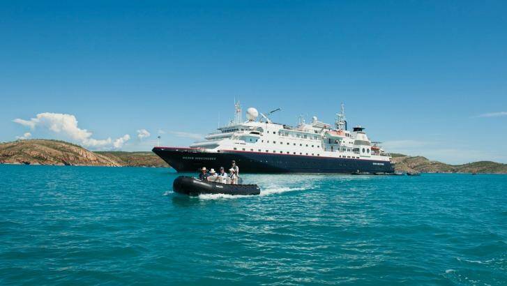 Silver Discoverer is the only vessel with a swimming pool cruising the Kimberley coast.